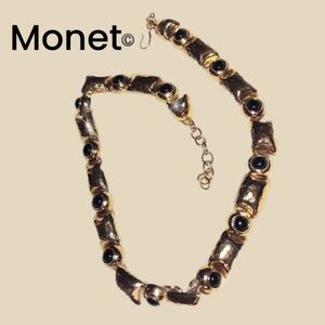 Monet Gold & Black Necklace